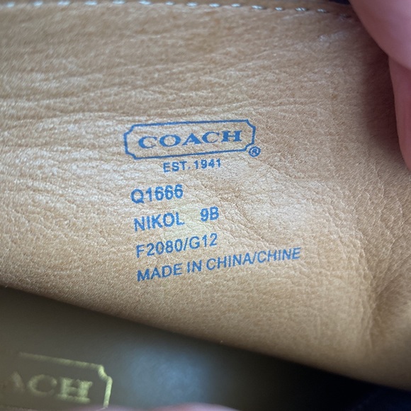 Coach Nikol leather boots in size 9 - Picture 4 of 7